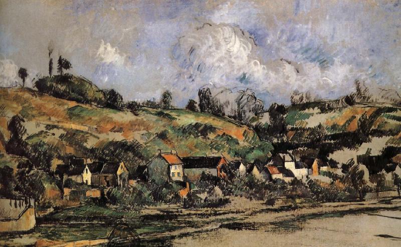 Paul Cezanne Pang Schwarz map of the villages near Spain oil painting art